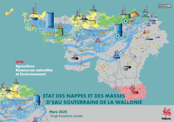 Actualisation 2025 de l'Etat des nappes d'eau souterraine en Wallonie